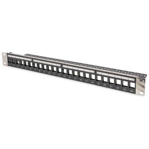 Digitus Patch panel 19" 1U 24x slot keystone Czarny (DN-91411-LF)