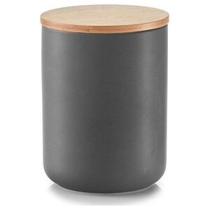 Zeller ZELLER Pojemnik z bambusową zakrywką, 1150ml, ceramiczny antracyt uniwersalny