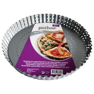 Patisse Perforowana forma do tarty z wyjmowanym dnem 28 cm Silver Top uniwersalny