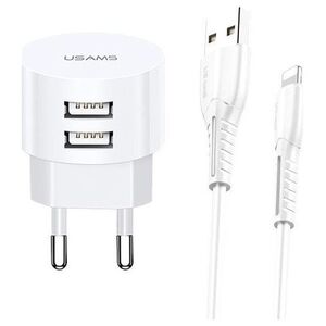 Ładowarka Usams T20 2x USB-A 2.1 A (66163-uniw)