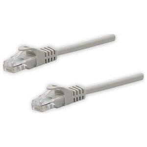 UTP patchcord, Cat.5e, RJ45 M-10m, nieekranowany, szary, czysta miedź economy