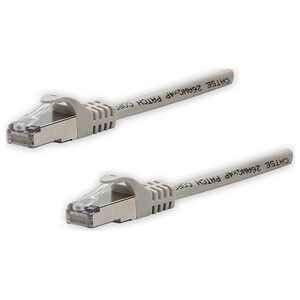 FTP patchcord, Cat.5e, RJ45 M-10m, chroniony, szary, czysta miedź economy