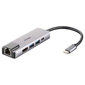 Stacja/replikator D-Link 5w1 USB-C (DUB-M520)