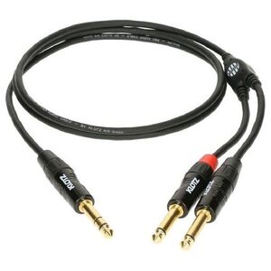 Kabel Klotz Jack 6.3 mm - Jack 6.3 mm x2 3m czarny