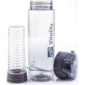 G21 Butelka z sitkiem szara 600 ml