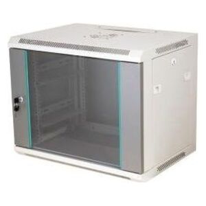 Szafa Q-Lantec Szafa jednosekcyjna A-LAN SW-18U-600-450-N-DSJ-OP-RP-B-S (18U| 933mm / 600mm / 450 mm| wisząca| Otwierane, Szklane| 19'&#03