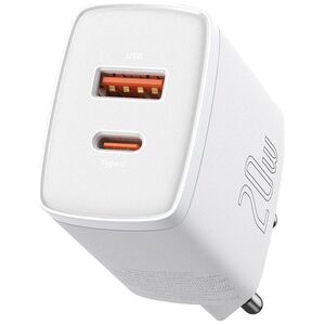 Ładowarka Baseus Compact 1x USB-A 1x USB-C 3 A (6953156207240)