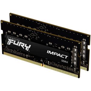 Pamięć do laptopa Kingston Fury Impact, SODIMM, DDR4, 16 GB, 3200 MHz, CL20 (KF432S20IBK2/16)