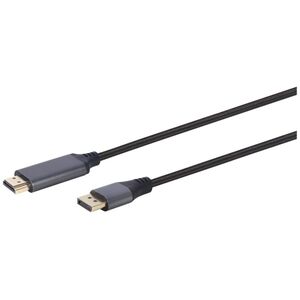 Kabel Gembird DisplayPort - HDMI 1.8m czarny (CC-DP-HDMI-4K-6)