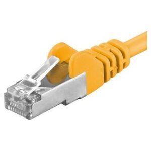 PremiumCord PREMIUMCORD Patch kabel CAT6a S-FTP, RJ45-RJ45, AWG 26/7 0,5m żółty