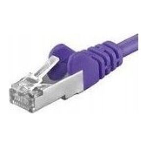 PremiumCord PREMIUMCORD Patch kabel CAT6a S-FTP, RJ45-RJ45, AWG 26/7 2m purpurowy