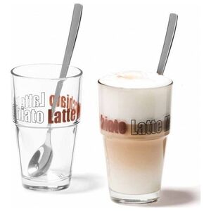 Leonardo Zestaw 2 szklanek z łyżeczkami Latte Solo - Leonardo (L-042555) - L-042555