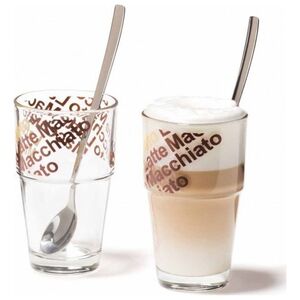 Leonardo Zestaw 2szklanek z łyżeczkami do Latte Solo - Leonardo (L-042553) - L-042553