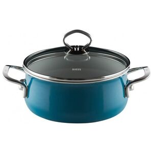 Riess Garnek Riess niski z pokrywą 16cm Aquamarin