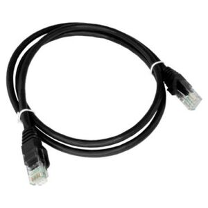 Alantec Patch-cord U/UTP kat.6 PVC 0.25m czarny ALANTEC