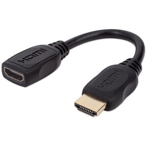 Kabel Manhattan HDMI - HDMI 0.2m czarny (354523)
