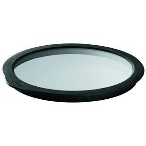 Rosle pokrywka do świeżej żywności 5 cm szkło/silikon przezroczysta/czarna