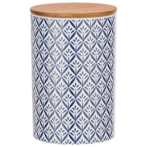 Wenko pudełko do przechowywania Lorca1450 ml ceramiki naturalnej/białej/niebieskiej