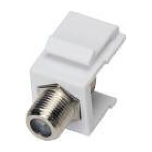 Alantec Adapter typu keystone ze złączem F, kolor biały ALANTEC - ALANTEC