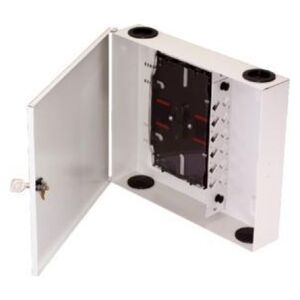 Alantec Naścienna światłowodowa szafka rozdzielcza (24 x SC simplex) z zamkiem (w zestawie tacki) ALANTEC - ALANTEC
