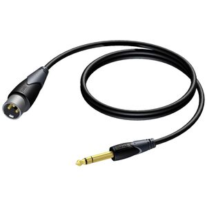 Kabel Procab Jack 6.3mm - XLR 1.5m czarny (CLA724/1.5)