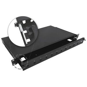 Alantec Przełącznica światłowodowa teleskopowa 12xSC simplex / 12xLC duplex 19" 1U z akcesoriami montażowymi (dławiki, opaski) ALANTEC - ALANTEC