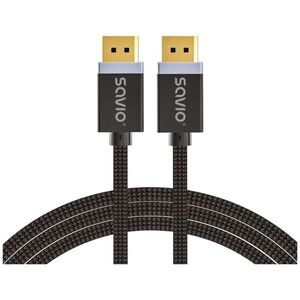 Kabel Savio DisplayPort - DisplayPort 1m czarny (CL-165)