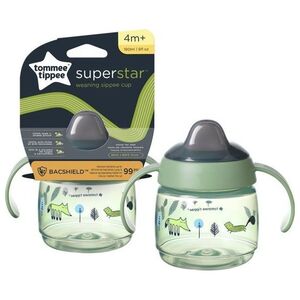 Tommee Tippee 478269 KUBEK SUPERSTAR Z UCHYTAMI 190ML 4+ ZIELONY