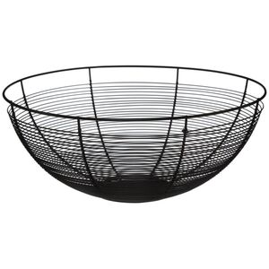 5five Czarny kosz METALOWY 32 cm Na owoce warzywa Patera