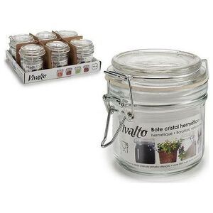 Vivalto Słoik Vivalto Hermetyczny Przezroczysty (180 ml) (8,5 x 8,5 x 11,5 cm)