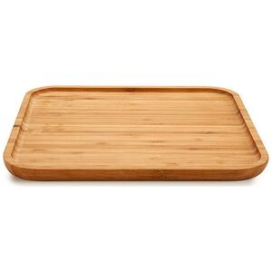 Bigbuy Home Tacka do przekąsek (30 x 1,5 x 30 cm) Bambus