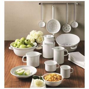 Riess RIESS - Garnek wysoki z pokrywą 3,5l 20cm Classic WEISS