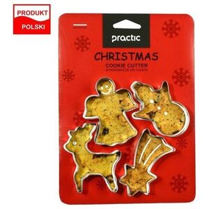 Practic Foremki wykrawacze do ciastek 4 szt. Boże Narodzenie