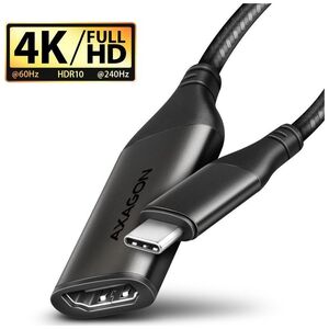 Kabel Axagon RVC-HI2M Adapter USB-C -> HDMI 2.0 4K/60Hz Aluminum, 25cm kabel