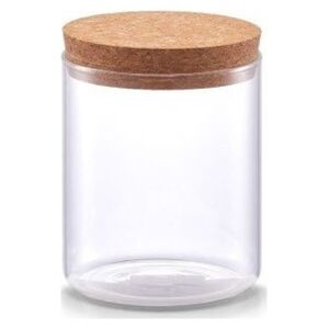 Zeller Słoik gładki z pokrywką korkową, 650 ml, szkło
