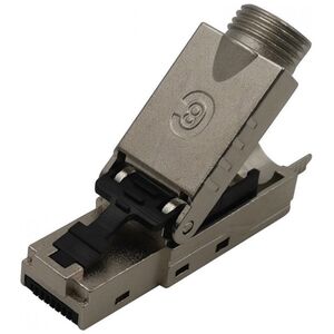 Techly Wtyk Techly RJ45 Cat8.1 STP samozaciskowy czarny
