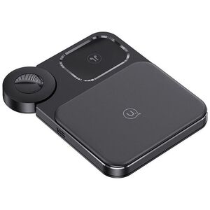 Ładowarka Usams Ładowarka bezprzewodowa USAMS 3w1 15W czarny/black (US-CD190)