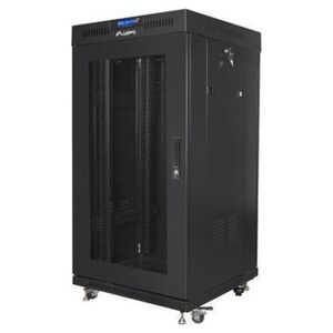 Szafa Lanberg Szafa stojšca 19 cali 22U 600x600 drzwi perforowane LCD (Flat pack) V2 czarna
