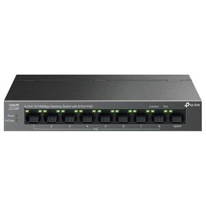 Switch TP-Link TP-Link LiteWave switch LS109P (9x100Mb/s, 8xPoE+, 63W, fanless)