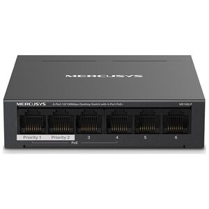 Switch Mercusys MERCUSYS switch MS106LP (6x100Mb/s,4xPoE+,40W,fanless)