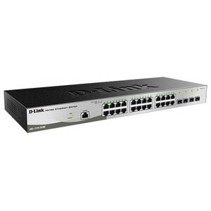 Switch D-Link D-Link DGS-1210-28/ME 28-Port Gigabit Metro Ethernet Smart Switch, 24x GbE, 4x SFP, fanless