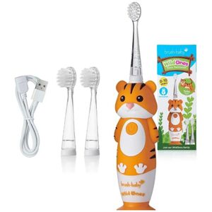 Szczoteczka Brush-baby WildOnes Tiger Pomarańczowa