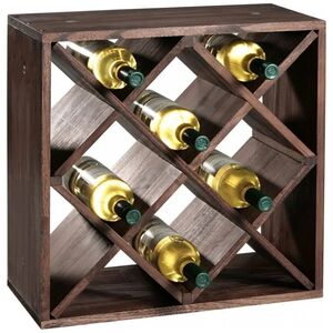 Kesper Stojak na wino wykonany z drewna sosnowego