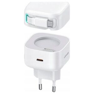 Ładowarka Usams Ładowarka sieciowa USAMS US-CC202 USB-C + kabel USB-C PD QC 35W biały/white