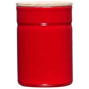 Riess RIESS - Pojemnik kuchenny z drewnianą pokrywą 0,5l Fresh Tomato