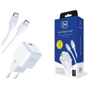 Ładowarka 3MK 3mk síťová nabíječka Hyper Charger PD 25W + kabel USB-C