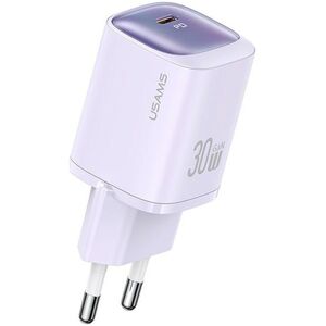 Ładowarka Usams USAMS Ład. siec. CC251 30W GaN USB-C Fast Charging HC Series fioletowy/purple CC251TC03