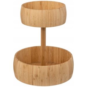 5five Patera na owoce, bambusowa, 2 poziomy, Ø 29 cm