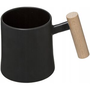 Secret de Gourmet Kubek ceramiczny z drewnianym uchwytem, 370 ml