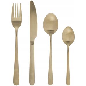 Secret de Gourmet Komplet sztućców GREEN HARMONY, 24 elementy, kolor złoty